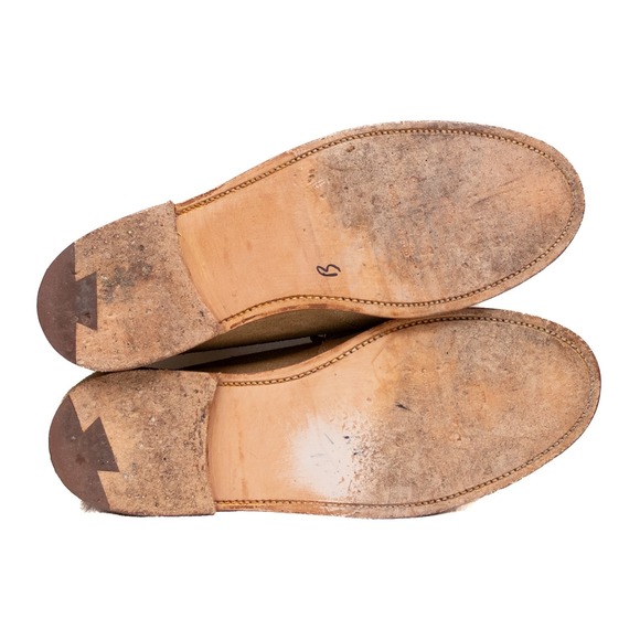 Sanders Edwin  x Todd Snyder Penny Loafers Tan Suede UK 7.5 / US 8.5 - Picture 5 of 10